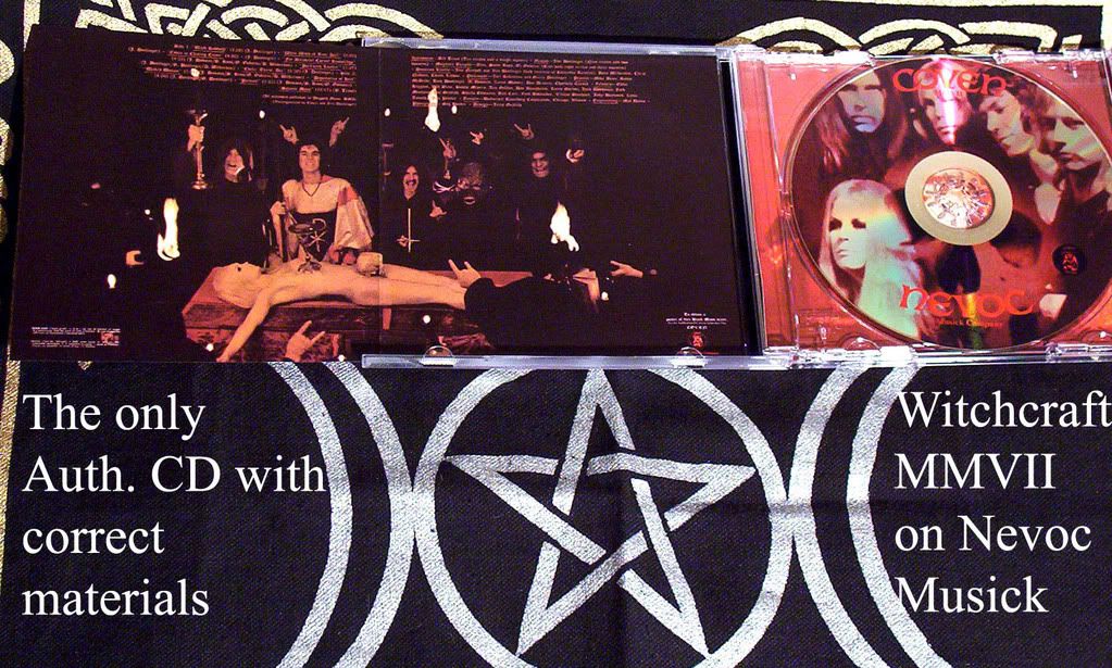 COVEN Witchcraft CD Jinx Signed Pics Out Of Print Black Mass RARE