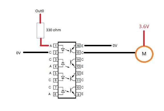 Should I be using the opto to switch a transistor that then switches