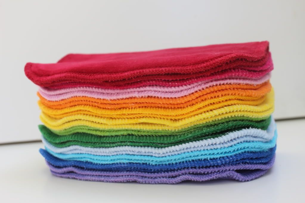 Dozen Velour Solid Spectrum Wipes Dozen Velour Solid Spectrum Wipes