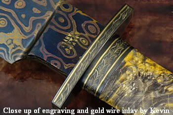 Gold Rush Bowie - Ricasso and Hilt