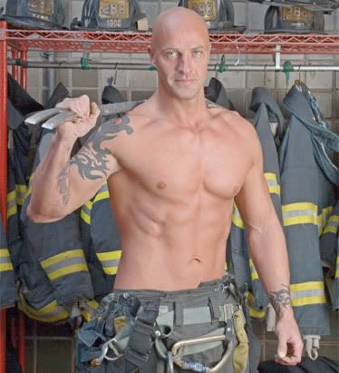 Thanks to ABCNews, where they have more photos of hot firefighters: