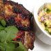 Grilled 
Jerk Chicken with Mango Cilantro Salsa