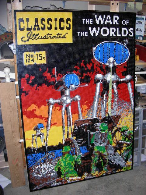 War of The Worlds Lego Mosaic