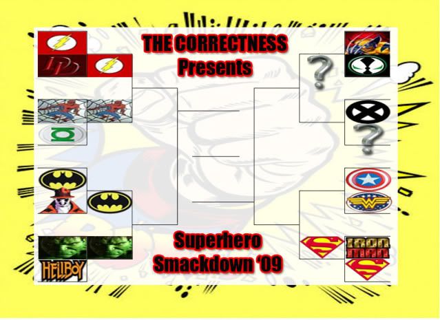 Superhero Smackdown: Updated Brackets and a Line Up Change!