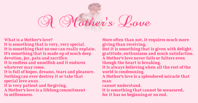 mother s Love Poem Biography