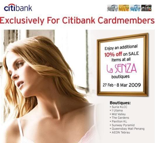  ... La Senza’s Biggest Sale Ever (especially for Citibank cardmembers