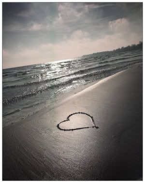 heart in the sand