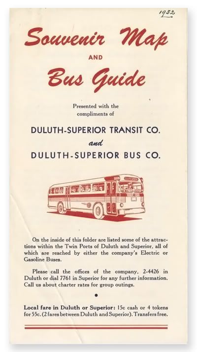 1952 bus map