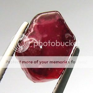 15CT 11x8mm EXCELLENT NATURAL RED RUBY ROUGH FACET VS  