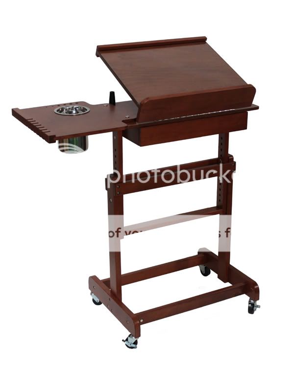 Mobile Rolling Artist Painting Drawing Easel Table