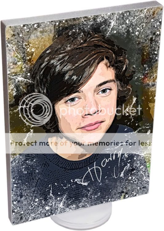 One Direction on Canvas Art with Autographs Ideal Birthday Gift Signed